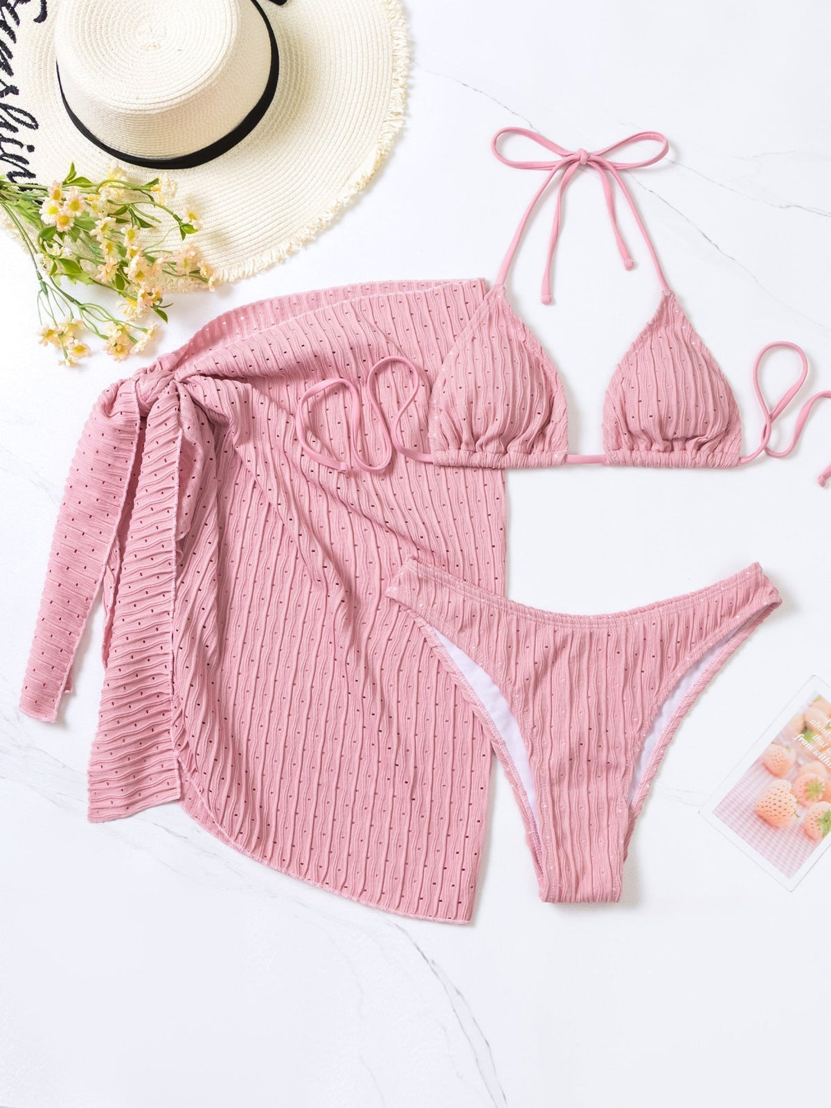 Ria | Bikini triangle avec jupe