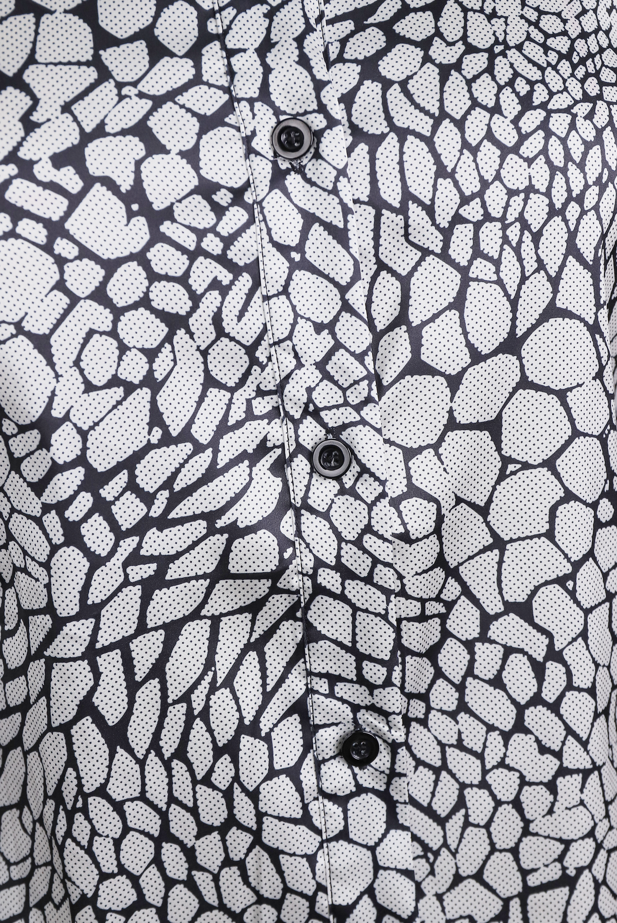 Sélène | Blouse en satin imprimé python