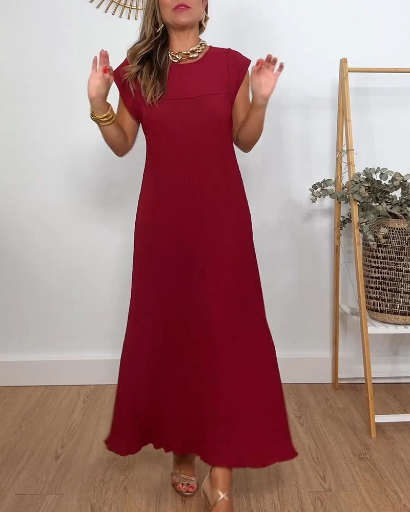 Elna | Robe plissée sans manches