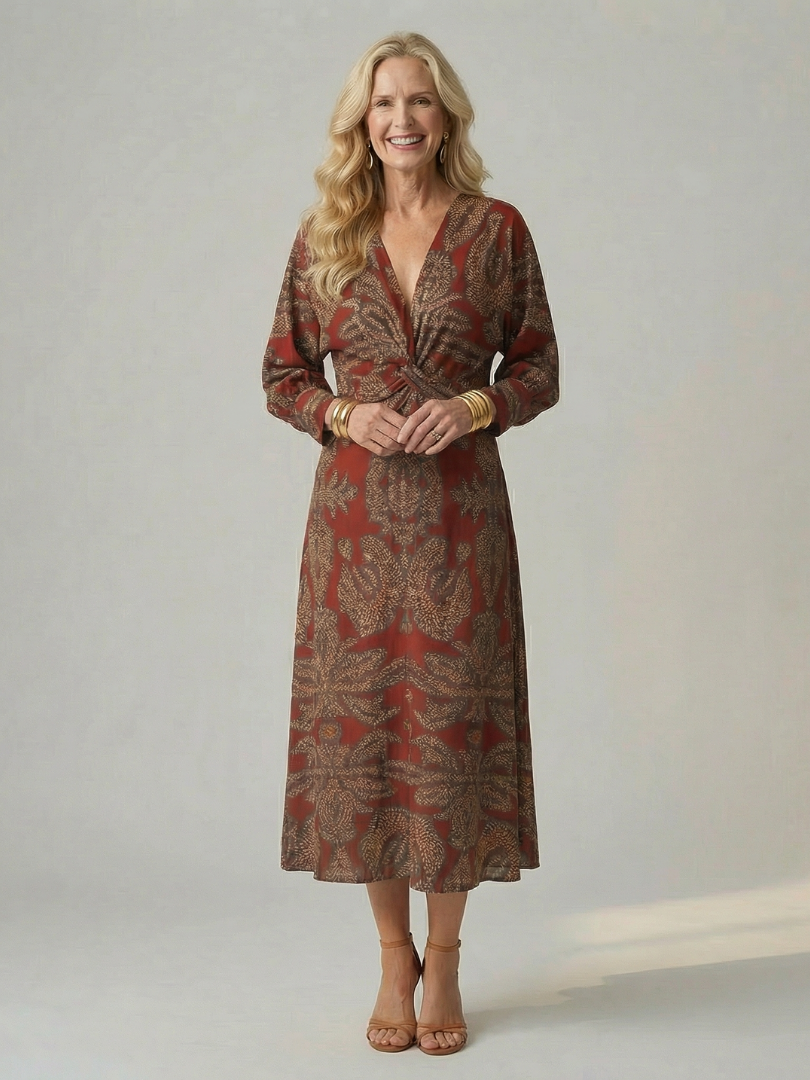 Anouk | Robe portefeuille naturelle