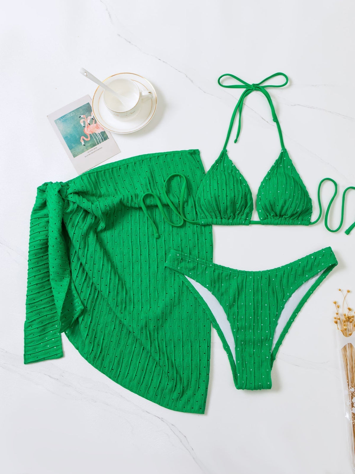 Ria | Bikini triangle avec jupe