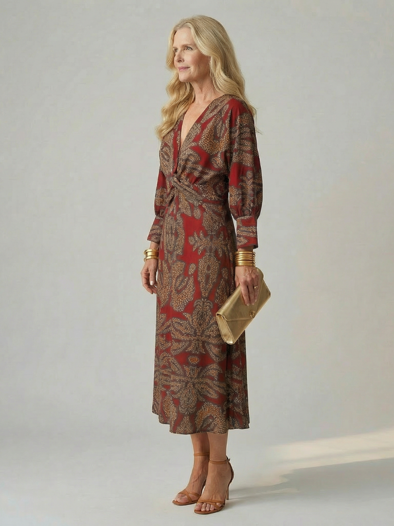 Anouk | Robe portefeuille naturelle