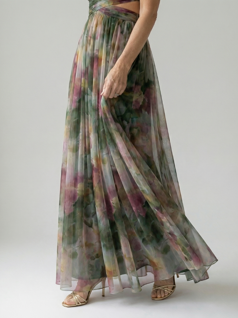 Isabelle | Robe maxi enveloppante