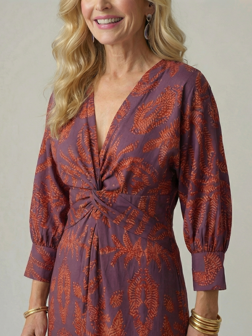 Anouk | Robe portefeuille naturelle