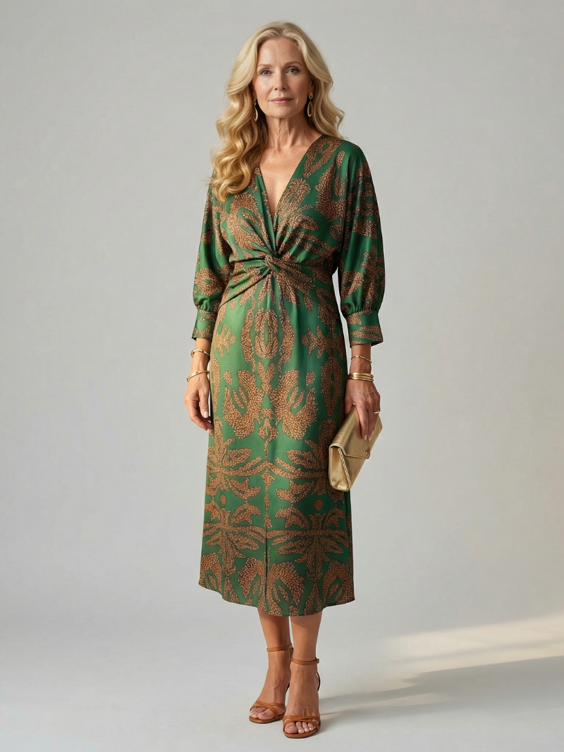 Anouk | Robe portefeuille naturelle