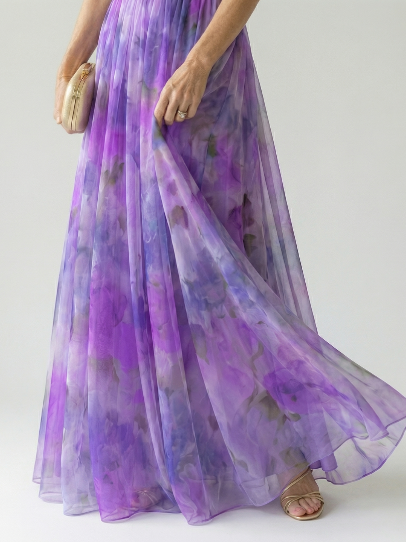 Isabelle | Robe maxi enveloppante