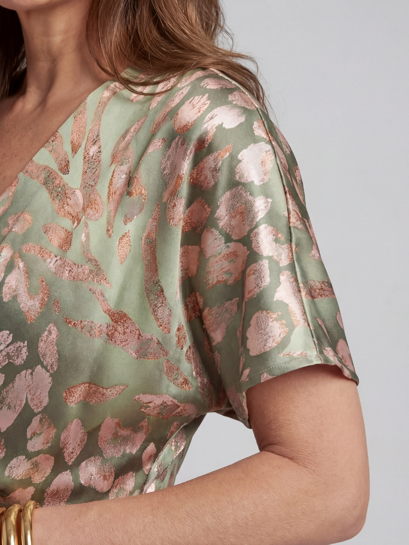 Coralie | Robe imprimé abstrait