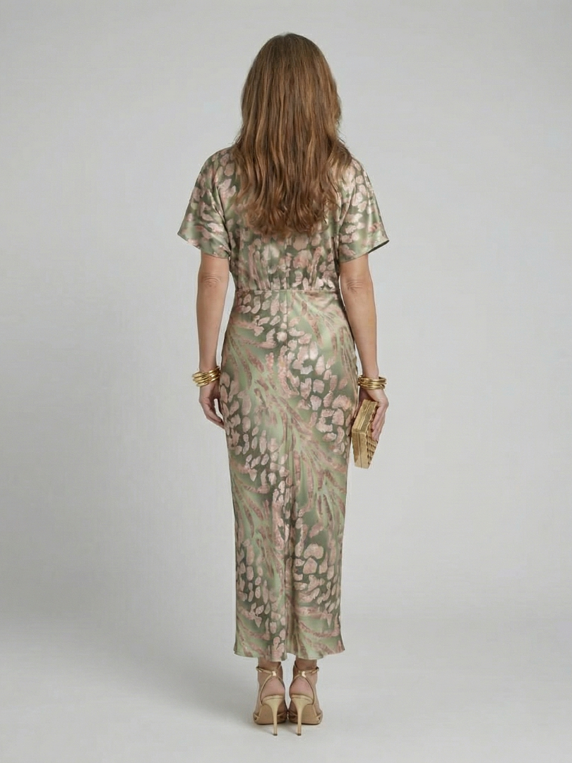 Coralie | Robe imprimé abstrait