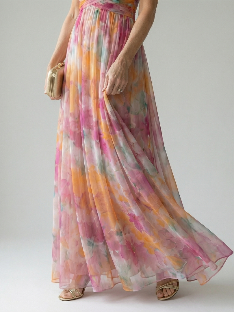 Isabelle | Robe maxi enveloppante