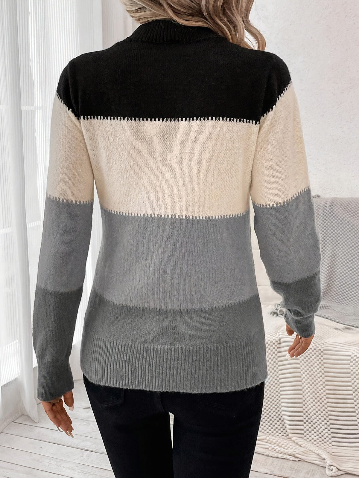 Ingrid | Pull à rayures compact