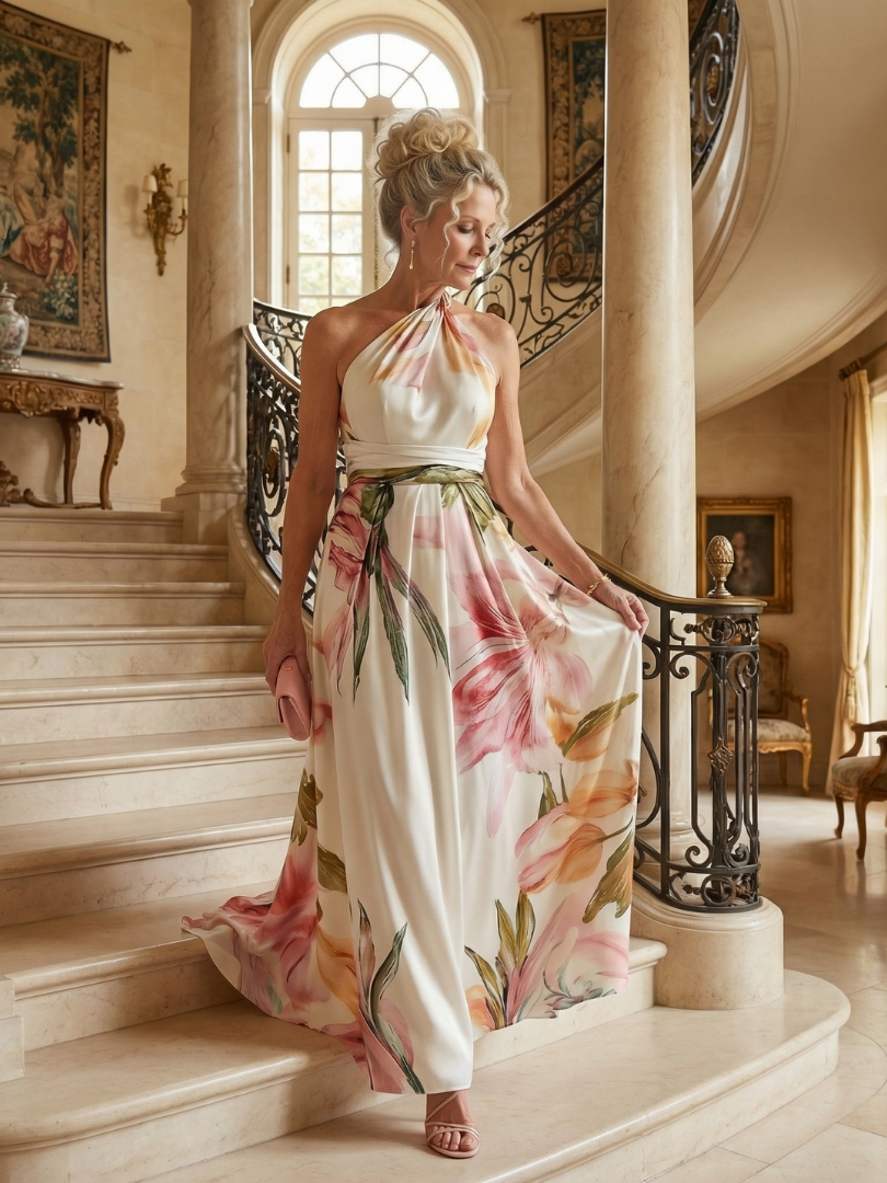 Amélie | Robe maxi fleurie
