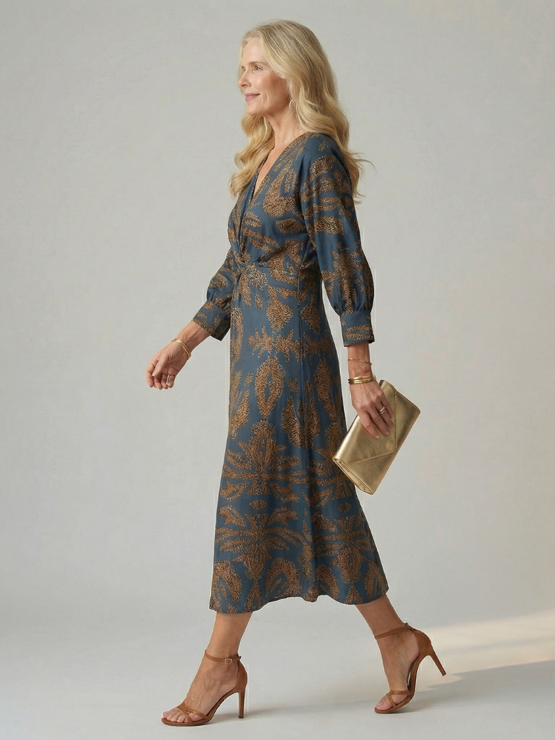 Anouk | Robe portefeuille naturelle