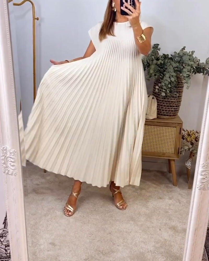 Elna | Robe plissée sans manches