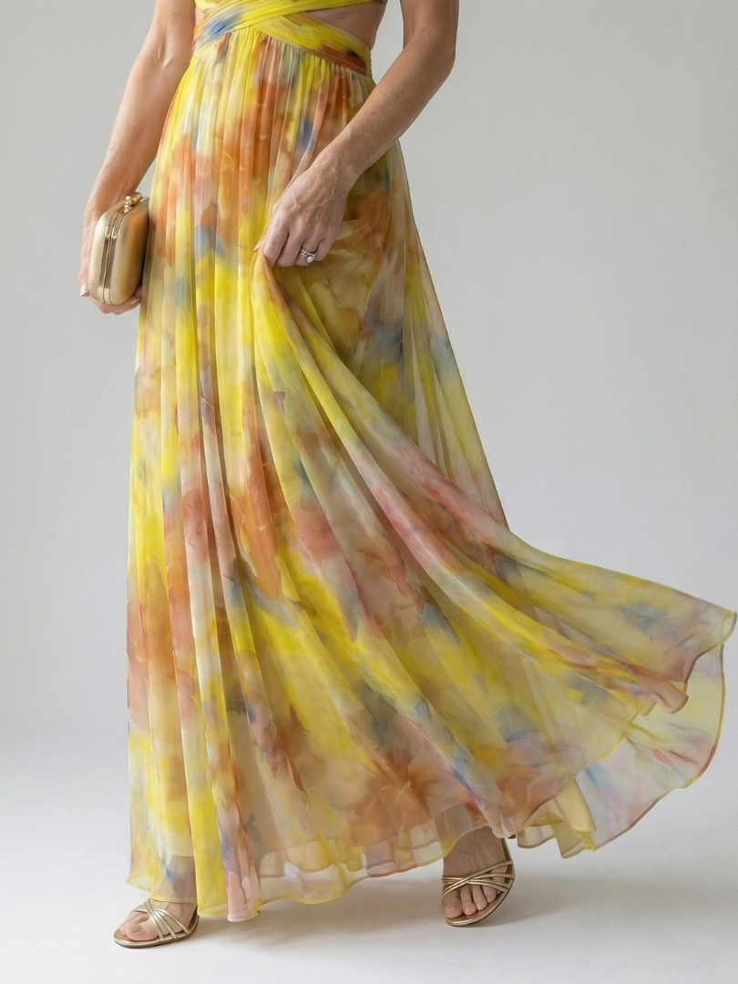 Isabelle | Robe maxi enveloppante
