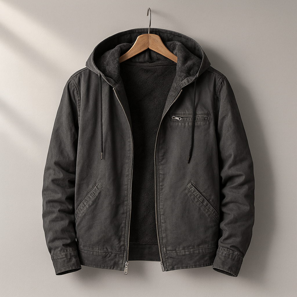 Pierre | Veste en toile robuste avec capuche doublée
