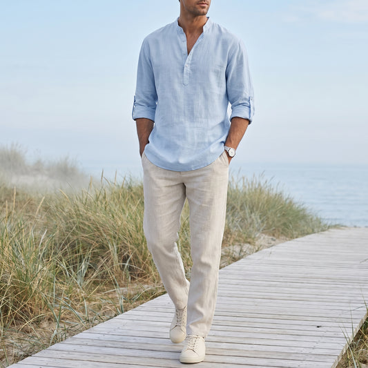 Beau | Henley léger lin & coton
