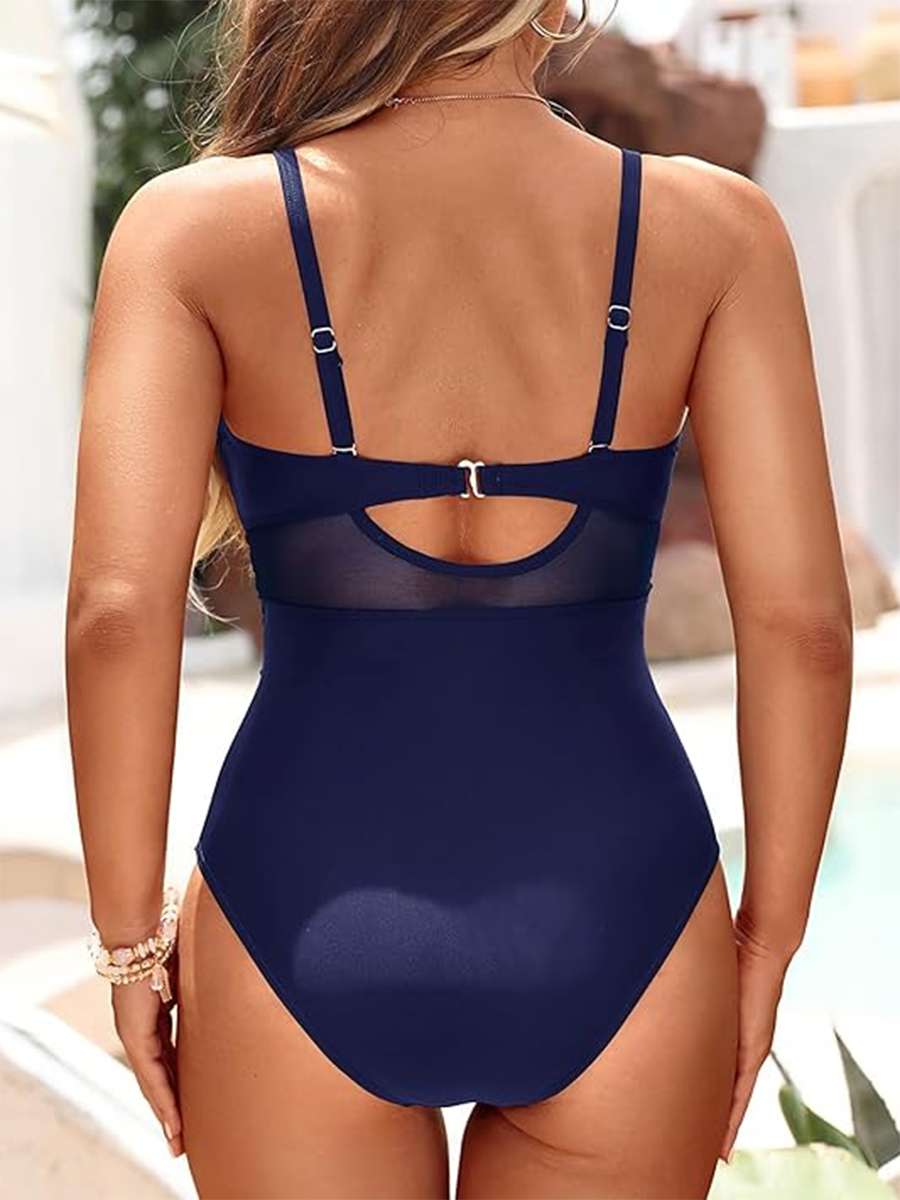 Amélie | Maillot croisé transparences sculptantes