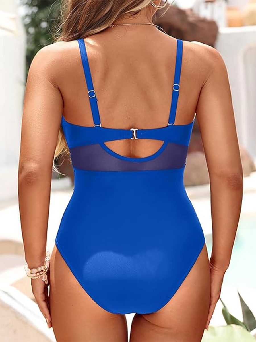Amélie | Maillot croisé transparences sculptantes