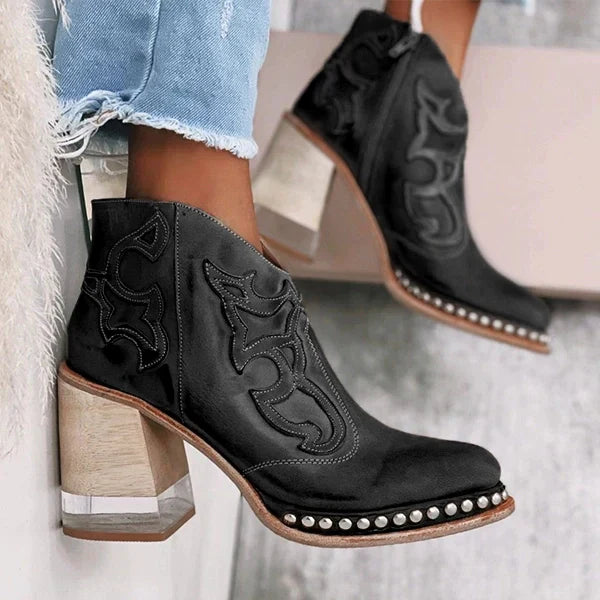 Norwich | Bottes mi-hautes brodées