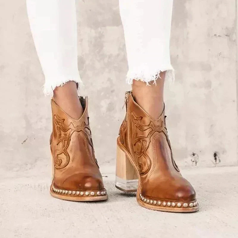 Norwich | Bottes mi-hautes brodées