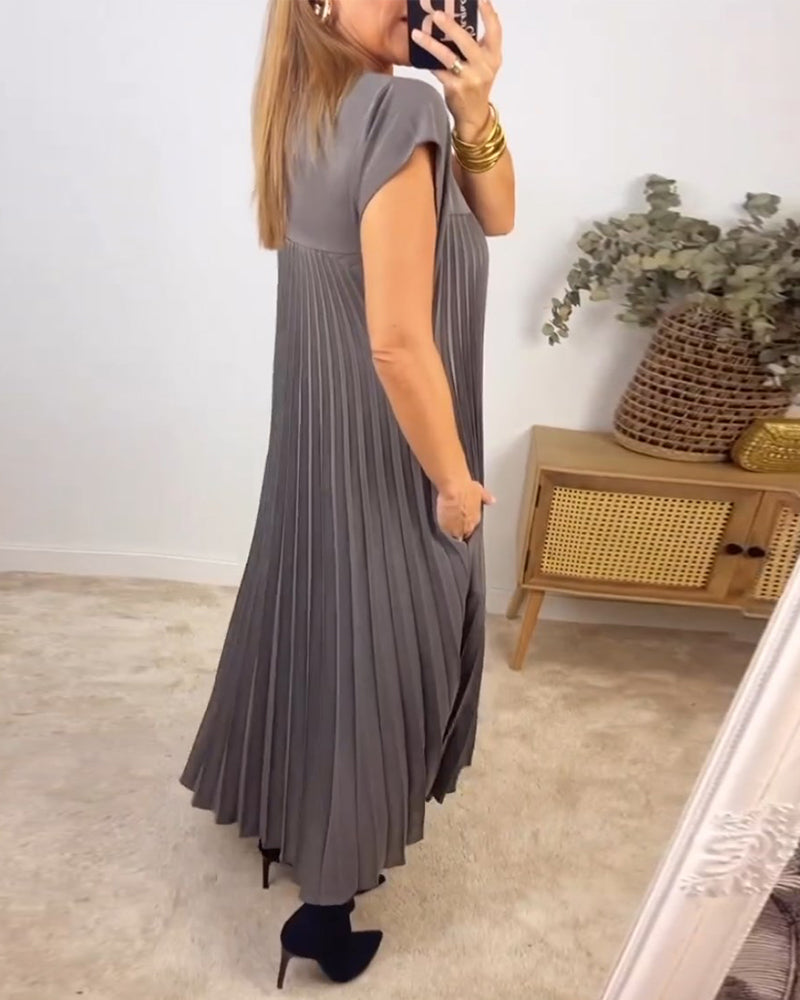 Elna | Robe plissée sans manches