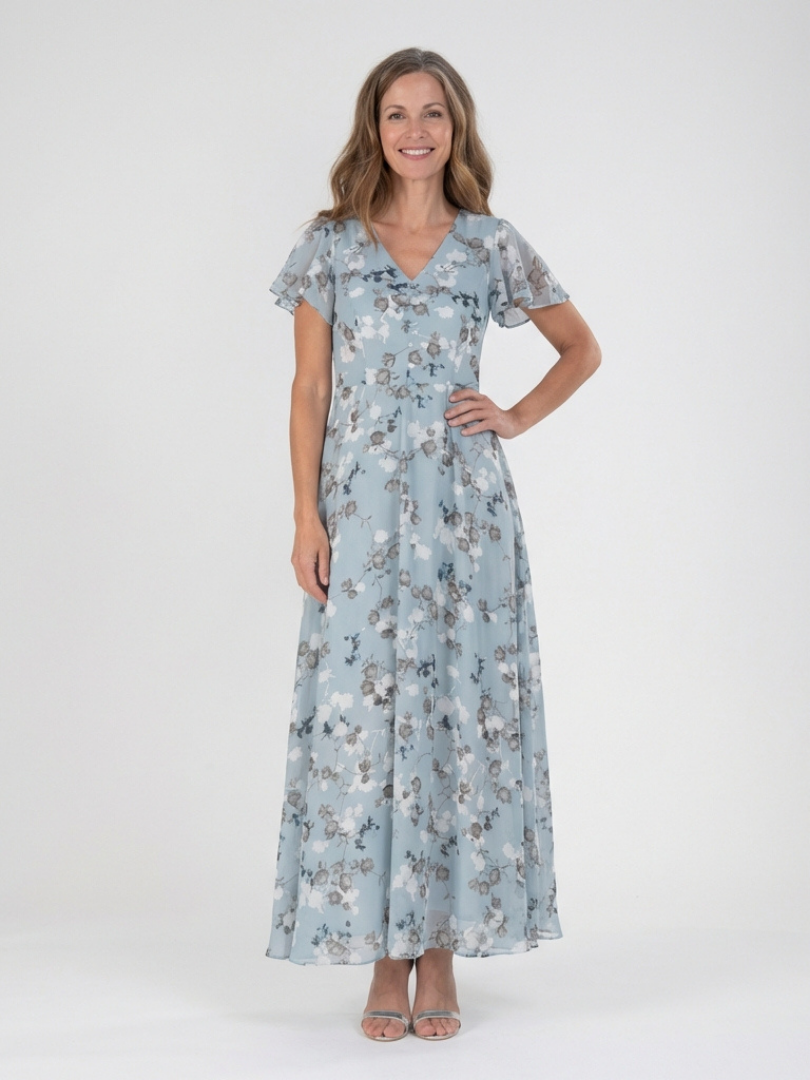 Isabelle | Robe maxi chiffon