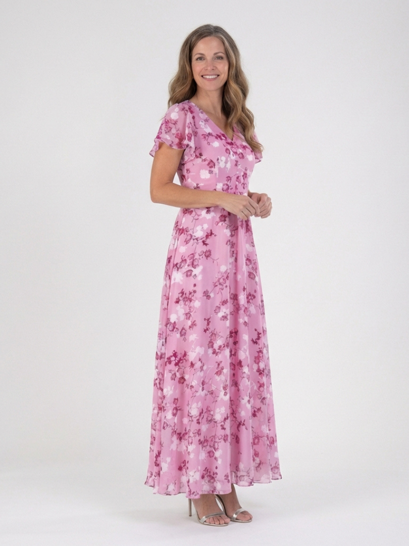 Isabelle | Robe maxi chiffon