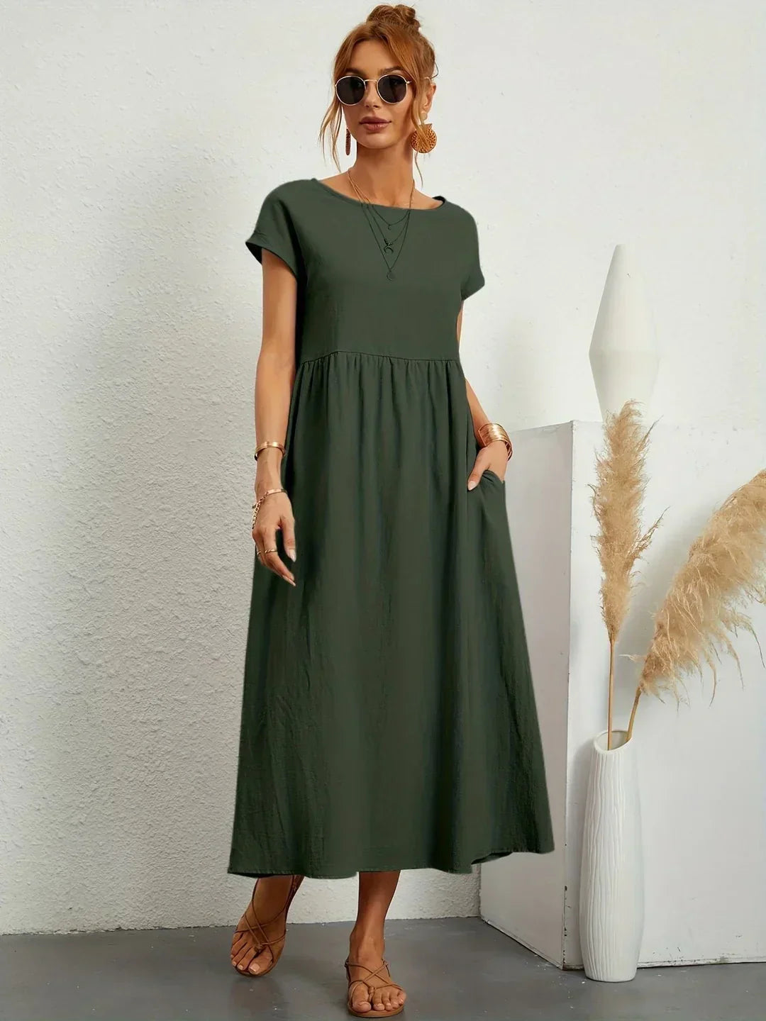 Gabrielle | Robe midi fluide