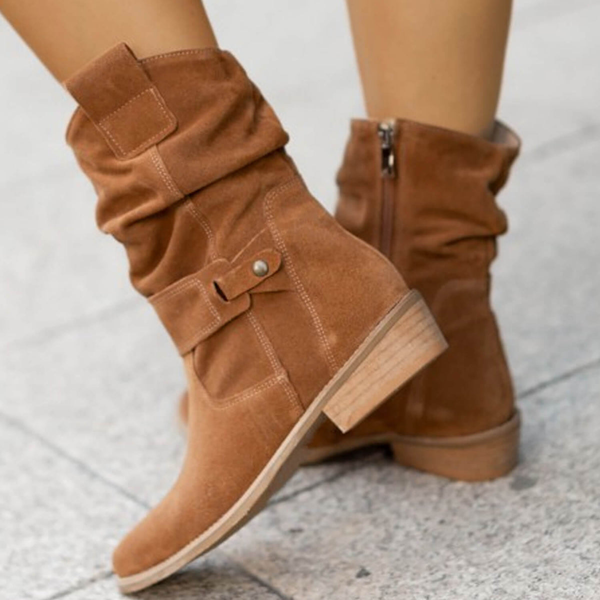 Suzanne | Bottes en daim doux