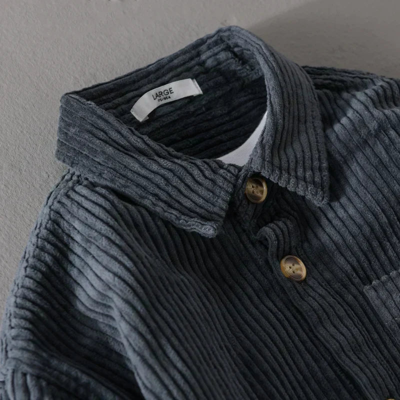 Eiran | Chemise en velours côtelé décontractée