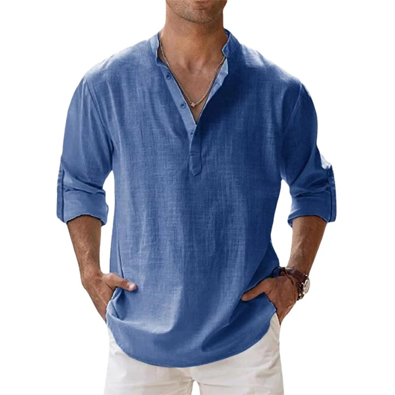 Beau | Henley léger lin & coton