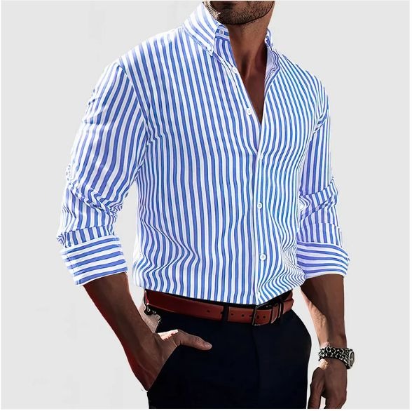 Léonard | Chemise rayée d’élégance intemporelle