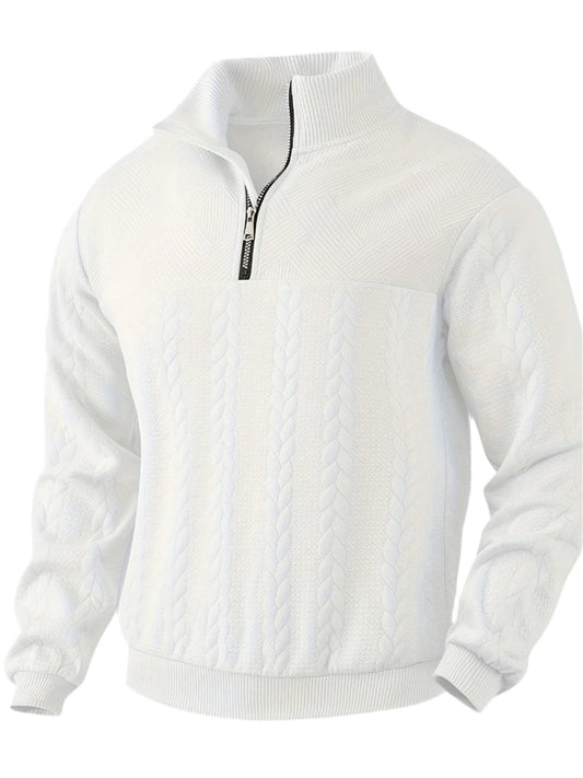 Arsenio | Pullover vintage pour hommes à fermeture éclair