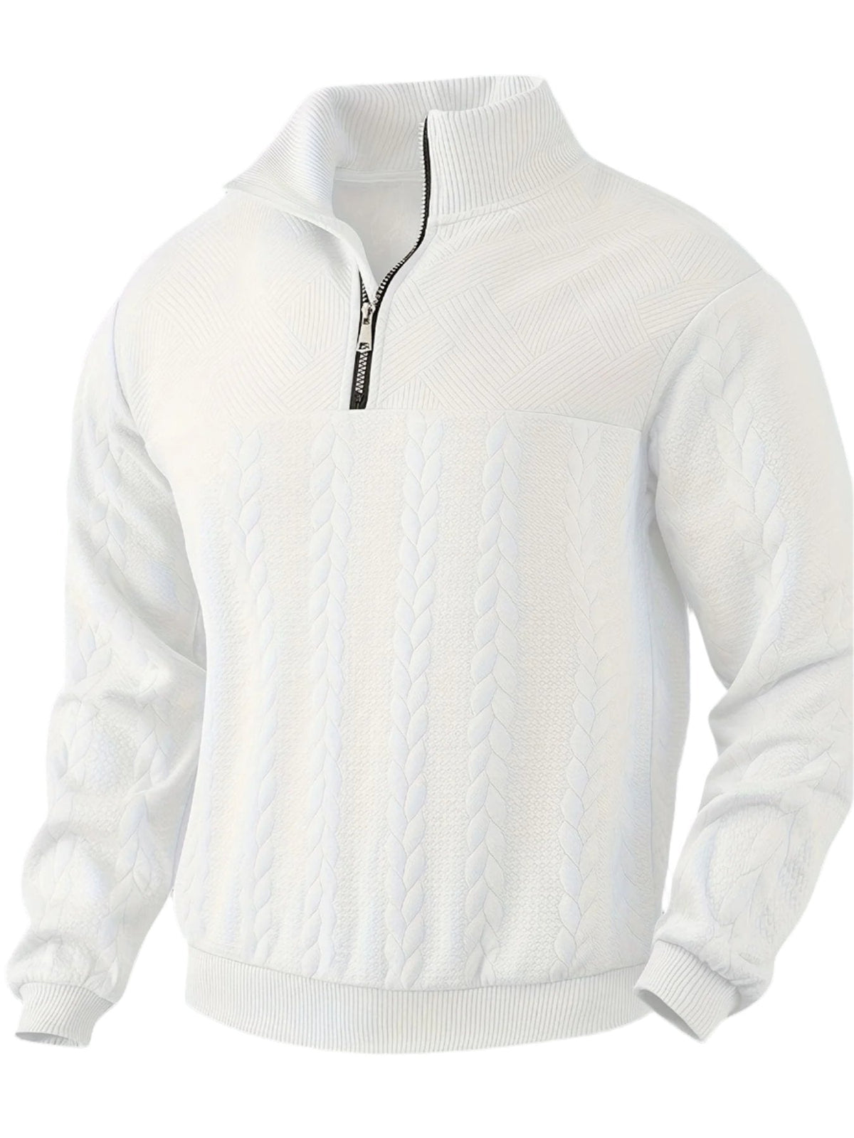 Arsenio | Pullover vintage pour hommes à fermeture éclair