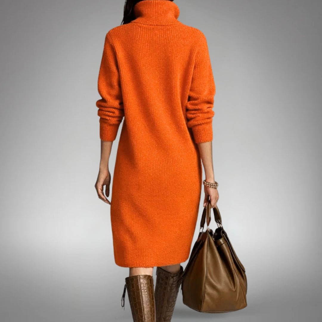 Jolie | Robe en tricot douce avec boutons