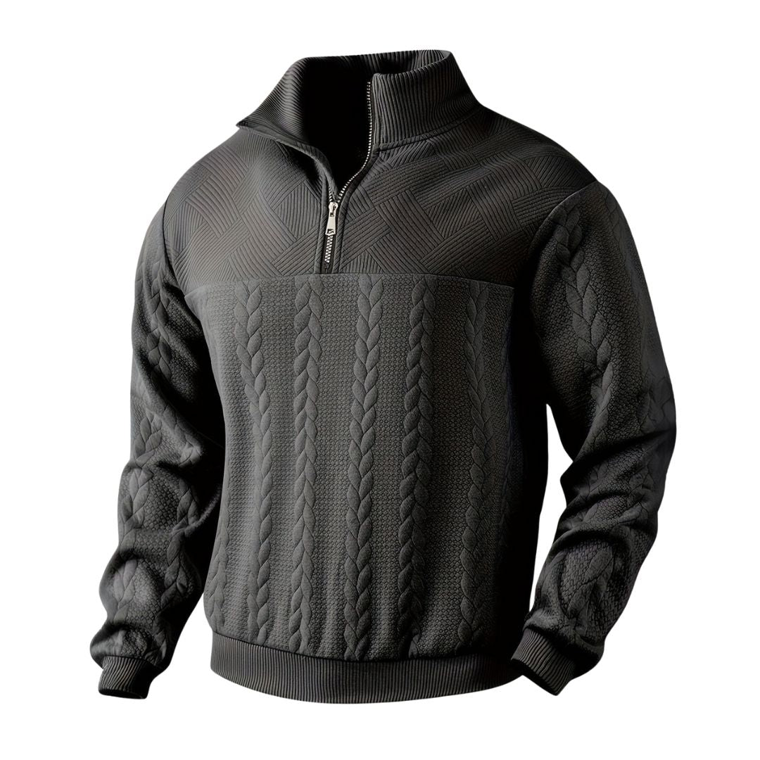 Arsenio | Pullover vintage pour hommes à fermeture éclair