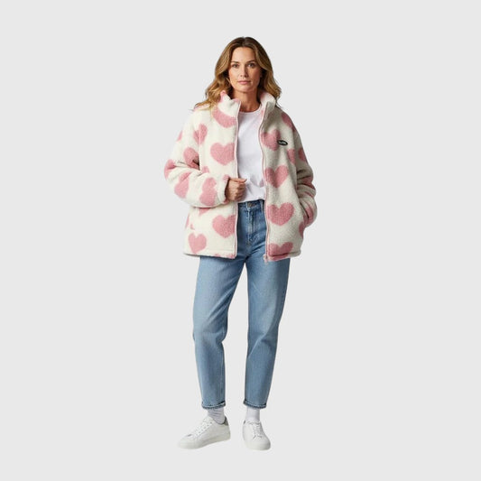 Mégane | Veste réversible à cœurs