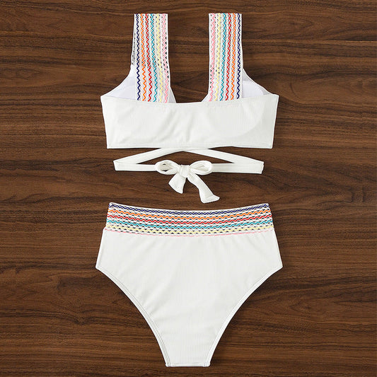 Croisette | Bikini croisé taille haute modelant
