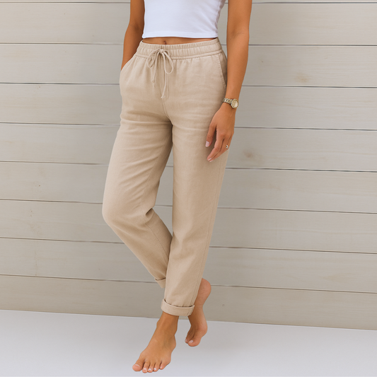 MAYLORA | Pantalons en lin élastiques premium et respirants