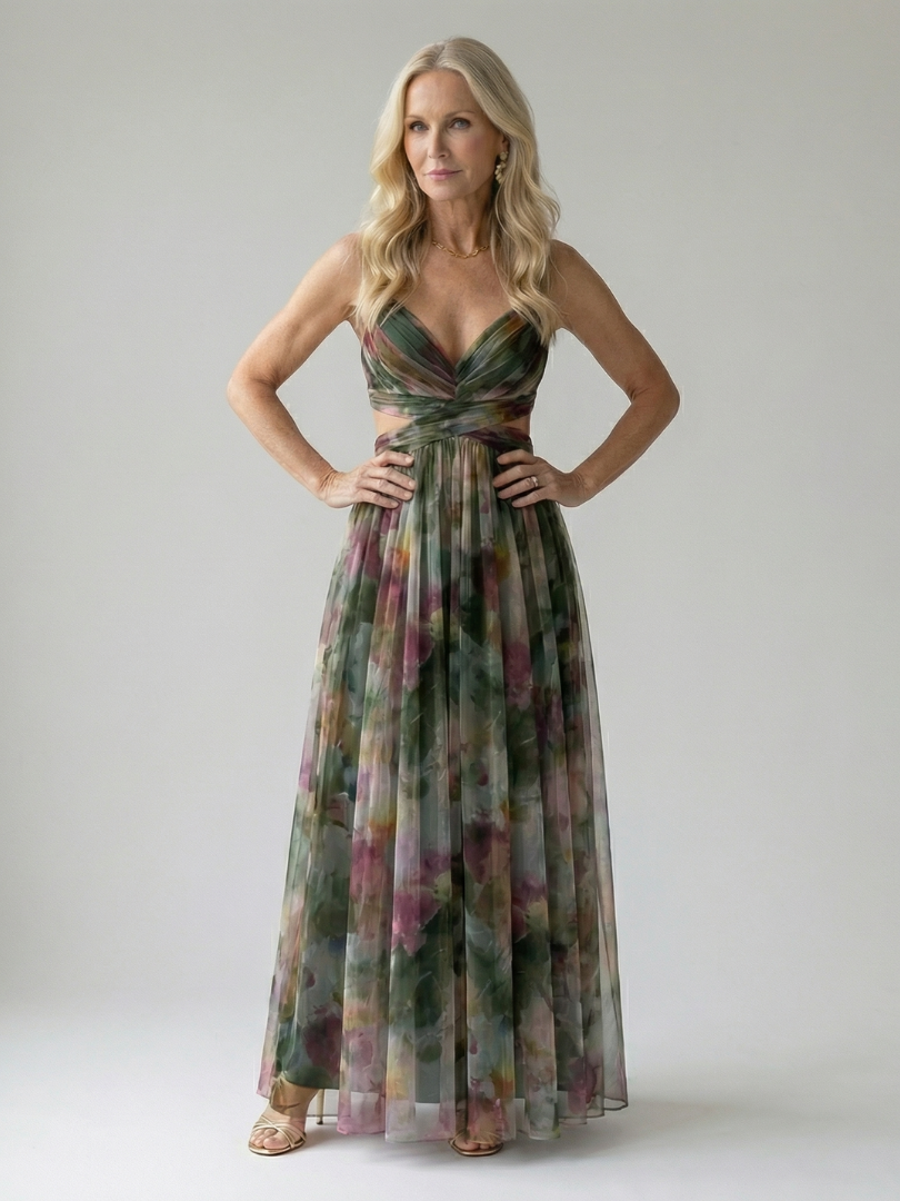 Isabelle | Robe maxi enveloppante