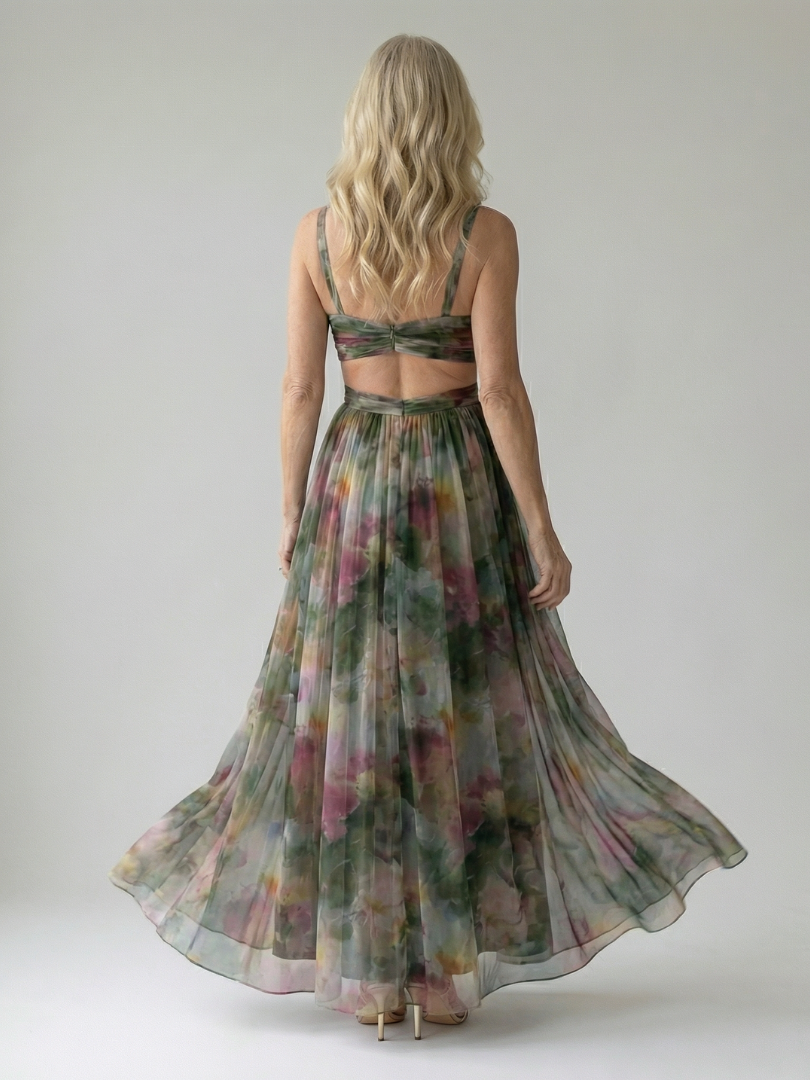 Isabelle | Robe maxi enveloppante