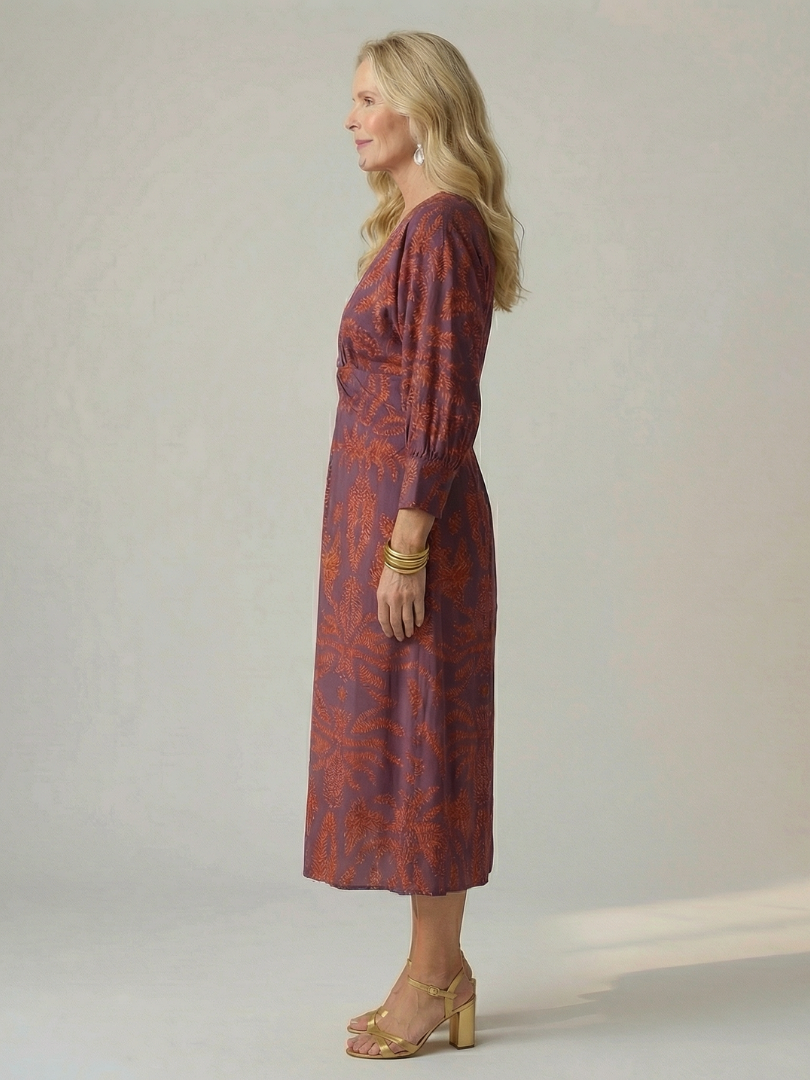 Anouk | Robe portefeuille naturelle