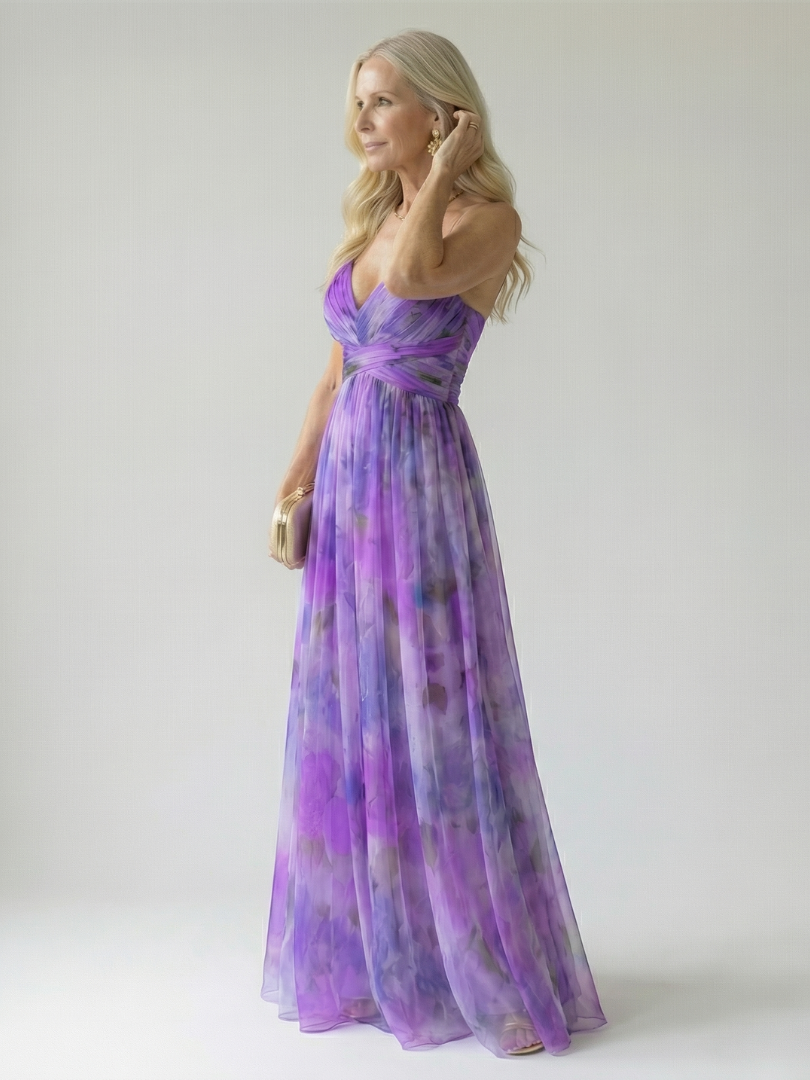 Isabelle | Robe maxi enveloppante