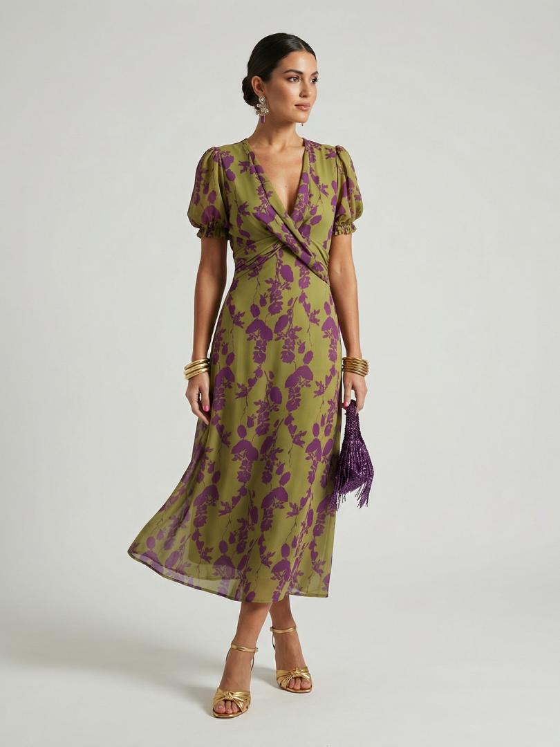 Runa | Robe midi décontractée naturelle