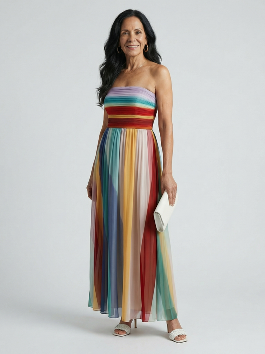 Vilde | Robe maxi rayée