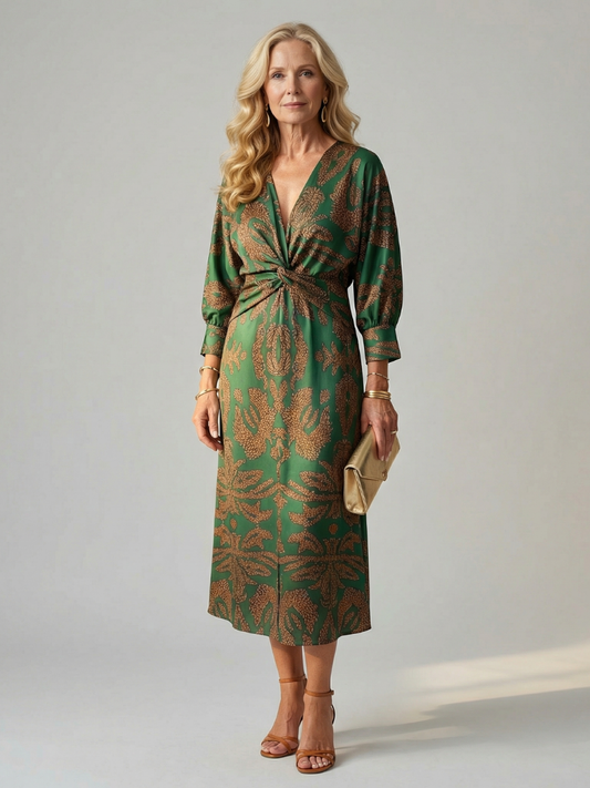 Anouk | Robe portefeuille naturelle
