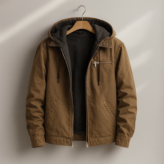 Pierre | Veste en toile robuste avec capuche doublée