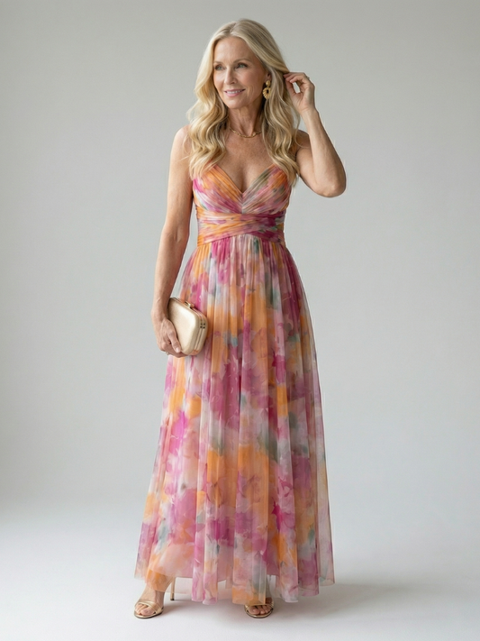 Isabelle | Robe maxi enveloppante