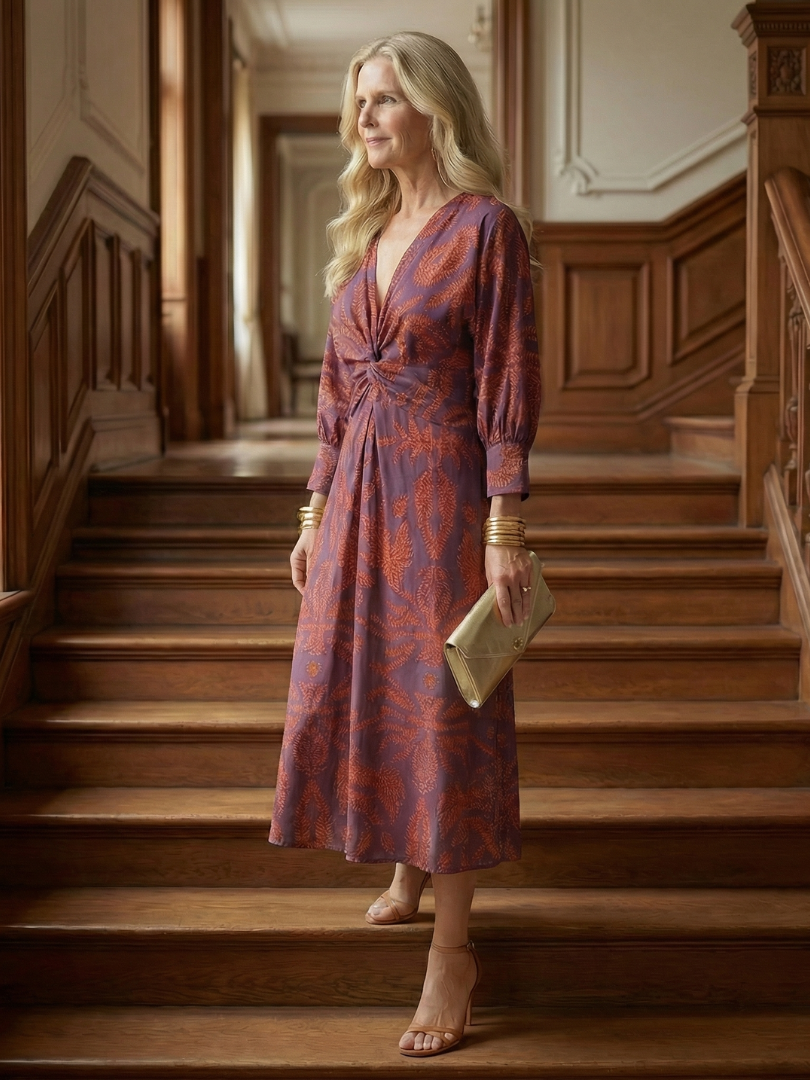 Anouk | Robe portefeuille naturelle