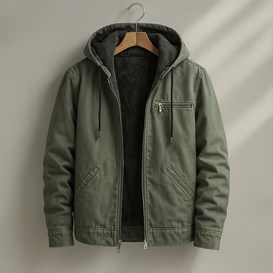 Pierre | Veste en toile robuste avec capuche doublée